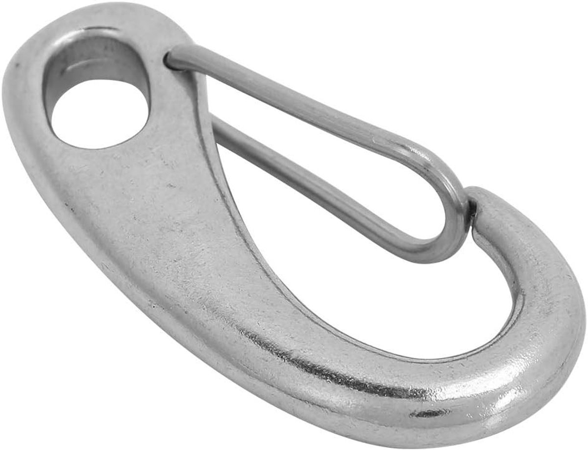 Carabiner voor onderwaterjacht accessoires van roestvrij staal met twist lock mechanisme