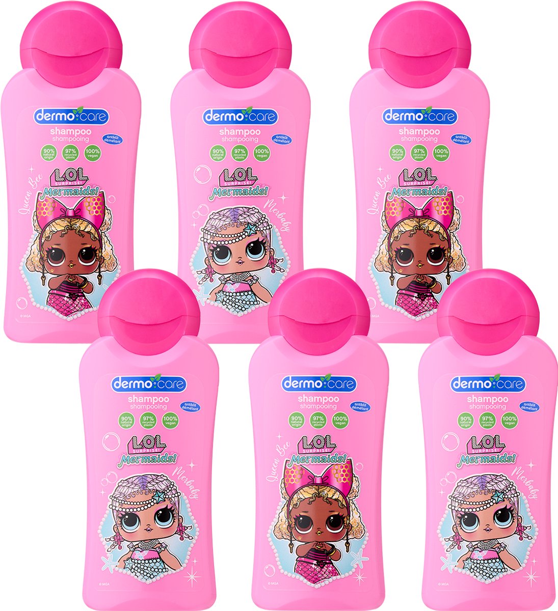 Dermo Care L.O.L. Surprise Shampoo 6x200ml Voordeelverpakking