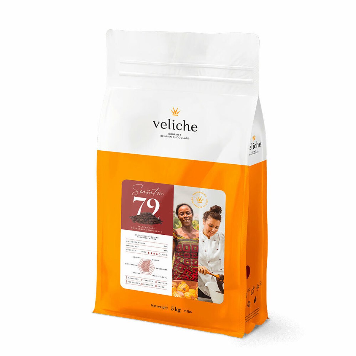 Veliche - CALLETS PUUR SENSATION 72 73% 5 KG