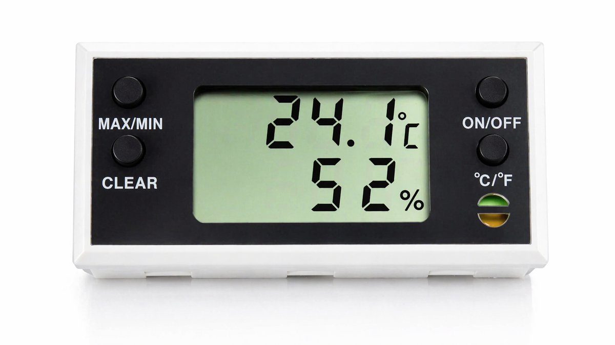 MS Digitale Broedthermometer Hygrometer – Temperatuur & Luchtvochtigheid Meter – 7 x 3,5 x 1,5 cm – Voor Broedmachine en Terrarium