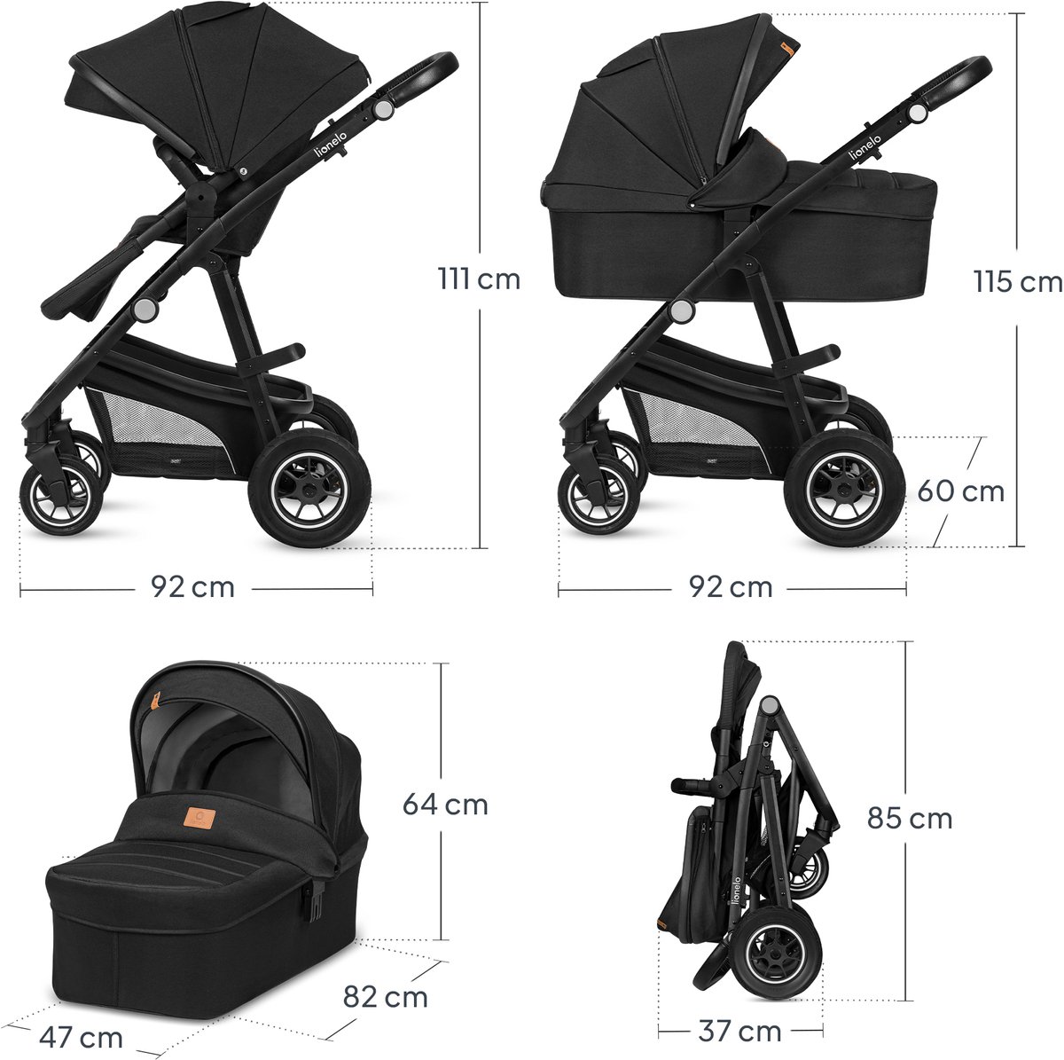 Lionelo Bianka 3-in-1 Kinderwagen - afbeelding 2