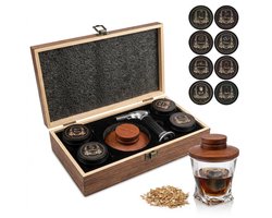 Deluqse Cocktail Smoker - 8 Aroma's - 12 Delig - Whiskey Smoker - Smoker - Smoking Gun - Whiskey Roker - Cocktail Roker - Premium Geschenkset