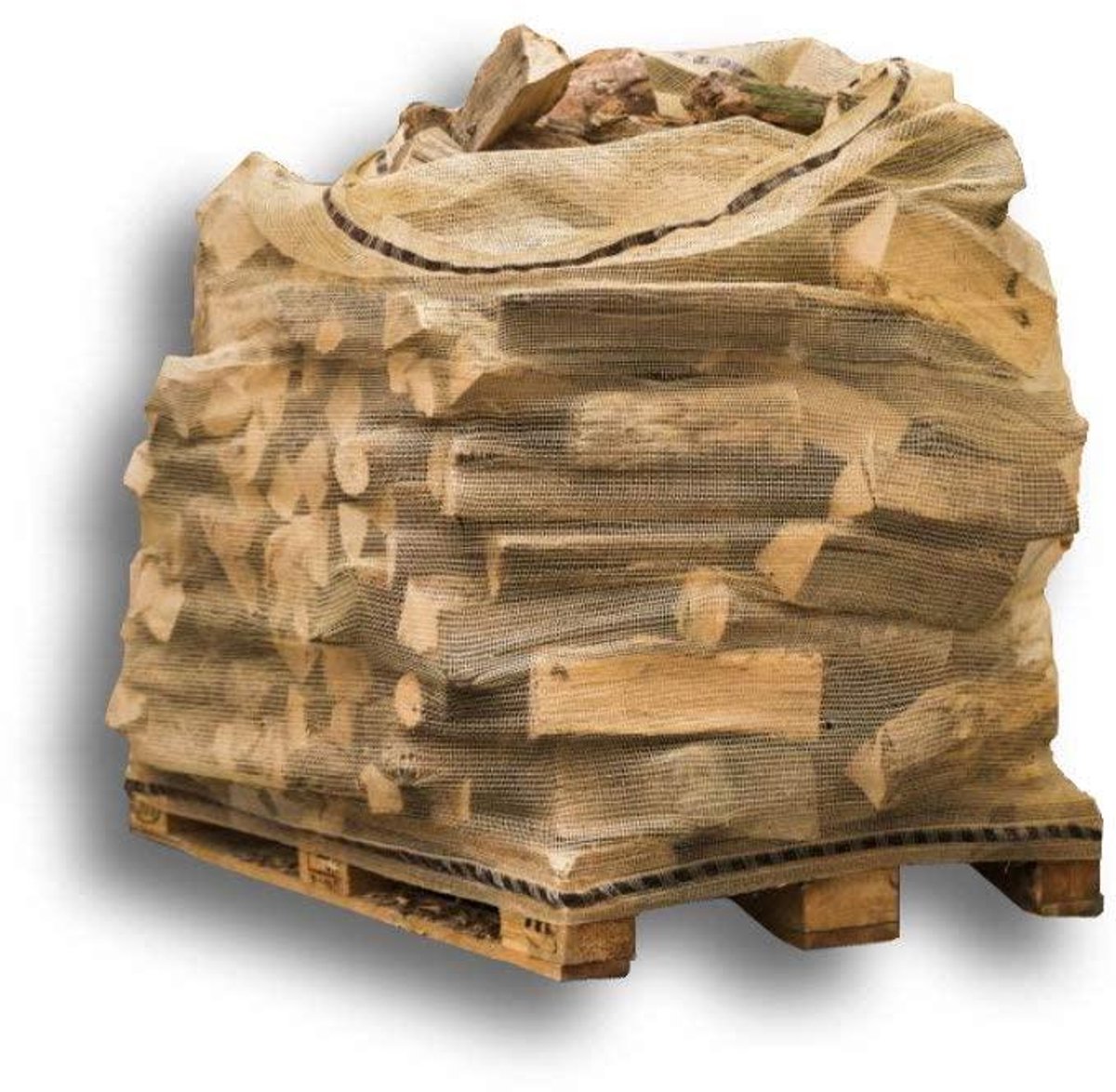 Brandhoutzakken - Haardhout zakken - Hout opslag - Zeer scheurvast - 1 m³ 138x192 cm - Wit