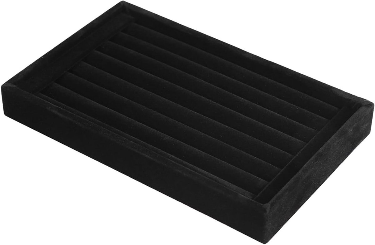 Ringen Display Organizer met 7 Slots - Houten Sieradenhouder voor Thuis en Winkelpresentatie, Verkrijgbaar in 4 Kleuren