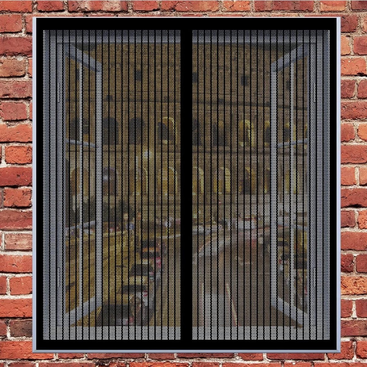 Insectenhor Raam - Muggenhor Vliegengordijn - Buitenlucht Binnen - Automatische Sluiting - 100 x 150 cm - Zwart