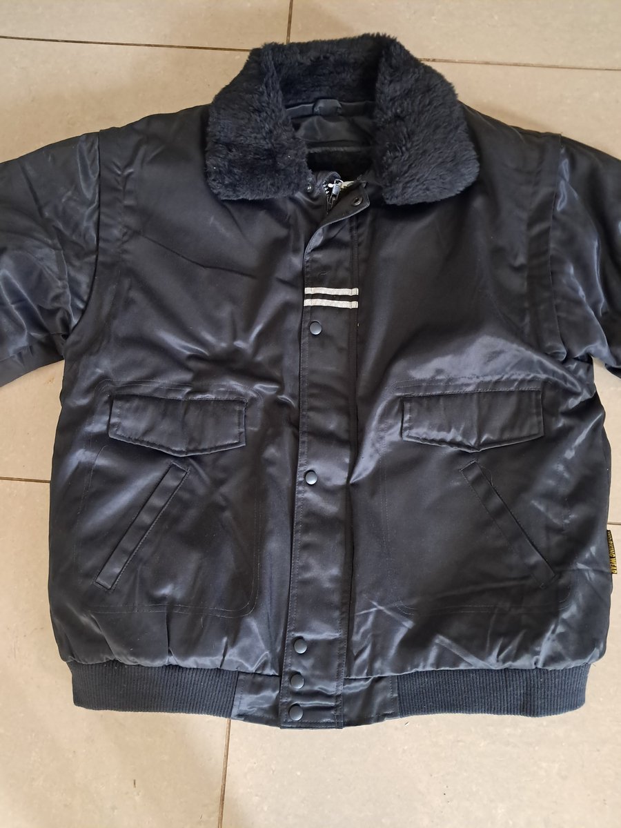 Starling Workwear Pilotenjas - Werkjas 0621 - Maat 60 - Marine blauw - Met bontkraag - afritsbare mouwen en kraag