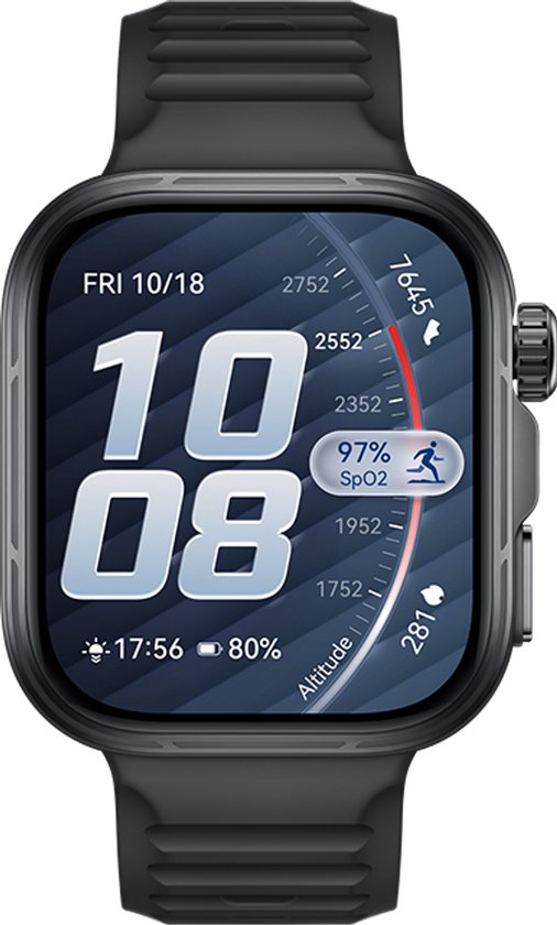 HUAWEI WATCH FIT 5 PRO- Zwart - Premium ontwerp - Geavanceerde outdoor workout mogelijkheden - Professioneel gezondheidsmonitoring met TruSense - Compatibel met iOS & Android