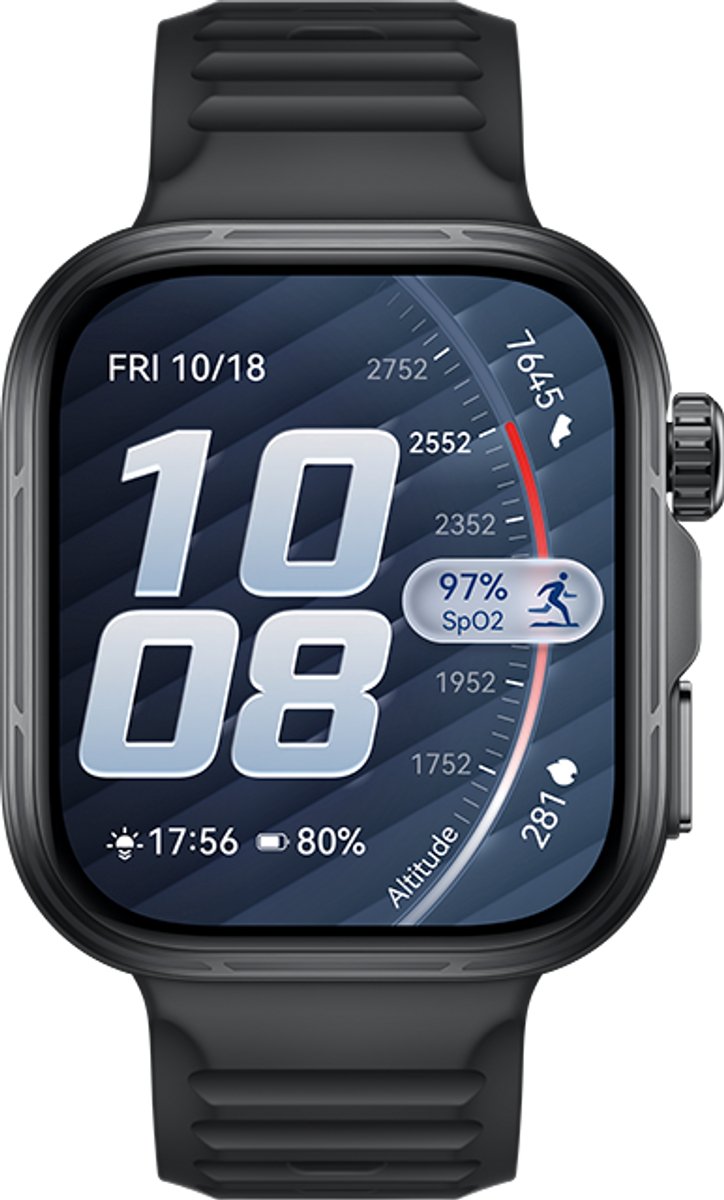 HUAWEI WATCH FIT 5 PRO- Zwart - Premium ontwerp - Geavanceerde outdoor workout mogelijkheden - Professioneel gezondheidsmonitoring met TruSense - Compatibel met iOS & Android