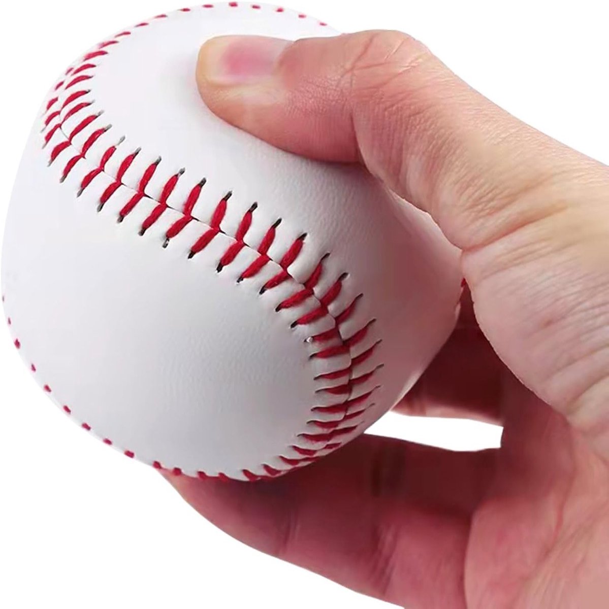 Set van 2 PU Softballen van Zacht Koeienleer voor Training en Sportactiviteiten