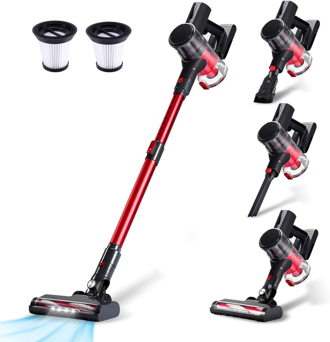 HEZIVO® Steelstofzuiger Draadloos - Stofzuiger 4-in-1 - 2 Snelheden