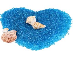 Aquarium Grind - Aquarium Stenen - Aquarium Decoratie - Natuurlijk Substraat - 500g - Blauw