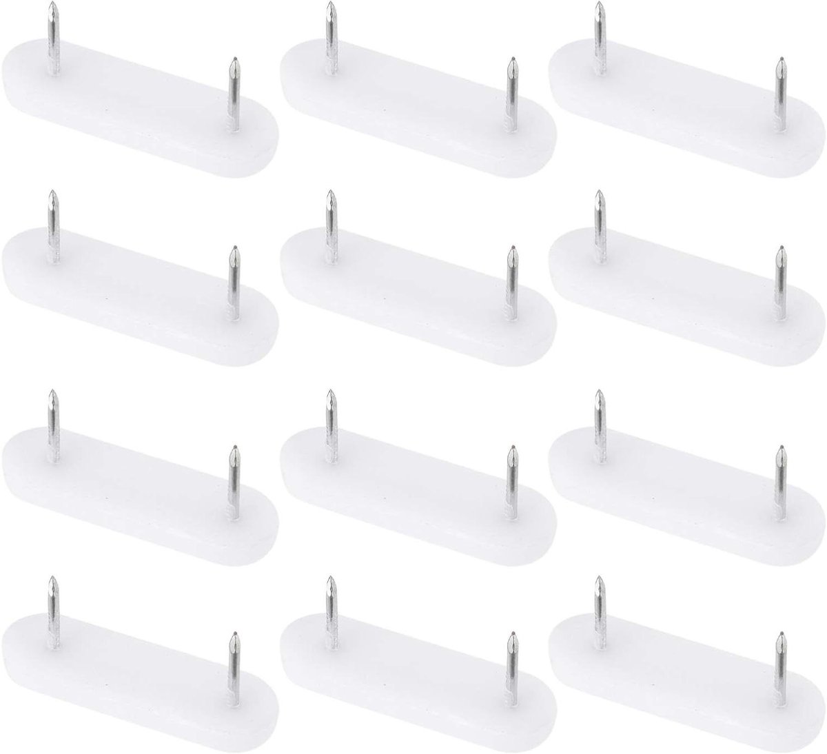 Tafelglijders - Meubelglijders Vloerbeschermers - Meubels Beschermen - Met Spijkerbevestiging - 100 Stuks - Wit