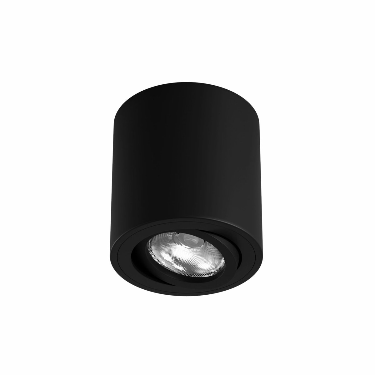 ONE 4481 Opbouwspot Rond - Ø8cm - GU10 - 1 Lichtpunt - Zwart