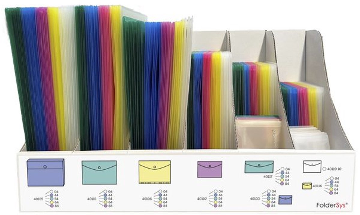 Display Foldersys envelopttas 370 stuks