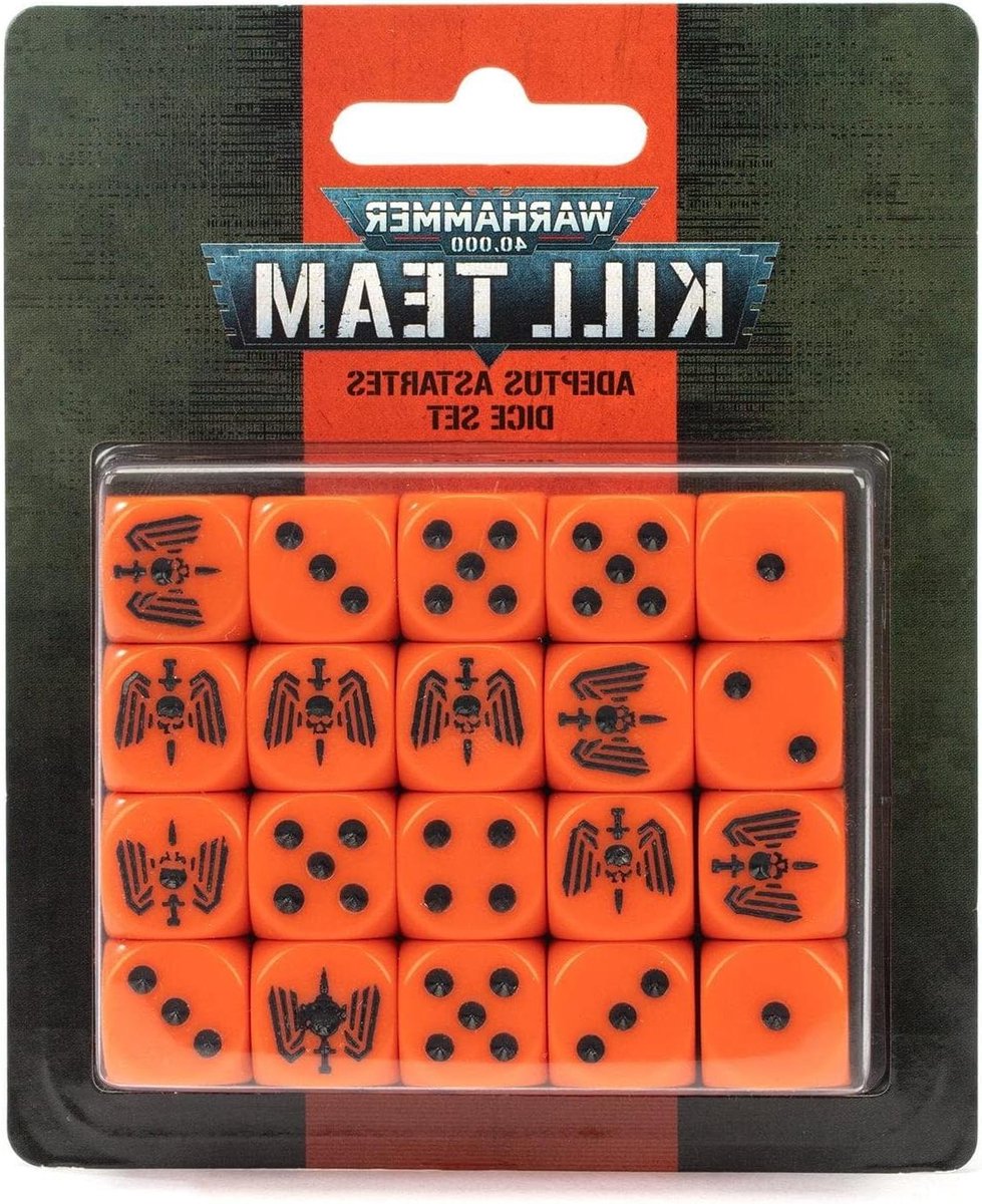 Dobbelstenen Set - Spel accessoires - Spelavonden organiseren - Uniek Gasmasker Design - 20 stuks 16mm - Zwart Oranje
