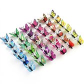Multicolor vlinder muurstickers set 40 stuks 3D effect wand sticker kleurrijke dieren decoratie voor woonkamer slaapkamer muurstickers kunststof decoratie