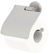Tiger Noon - Wc rolhouder met klep - Toiletrolhouder - Zonder boren - Boren of lijmen - RVS geborsteld
