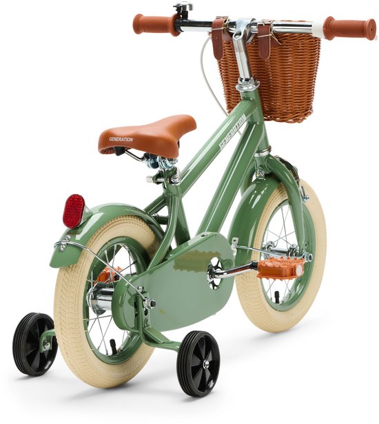 Generation Retro 12 inch Groen - Kinderfiets met Mandje van Generation — afbeelding 3