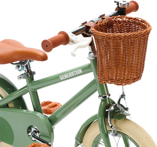 Generation Retro 12 inch Groen - Kinderfiets met Mandje van Generation — afbeelding 4