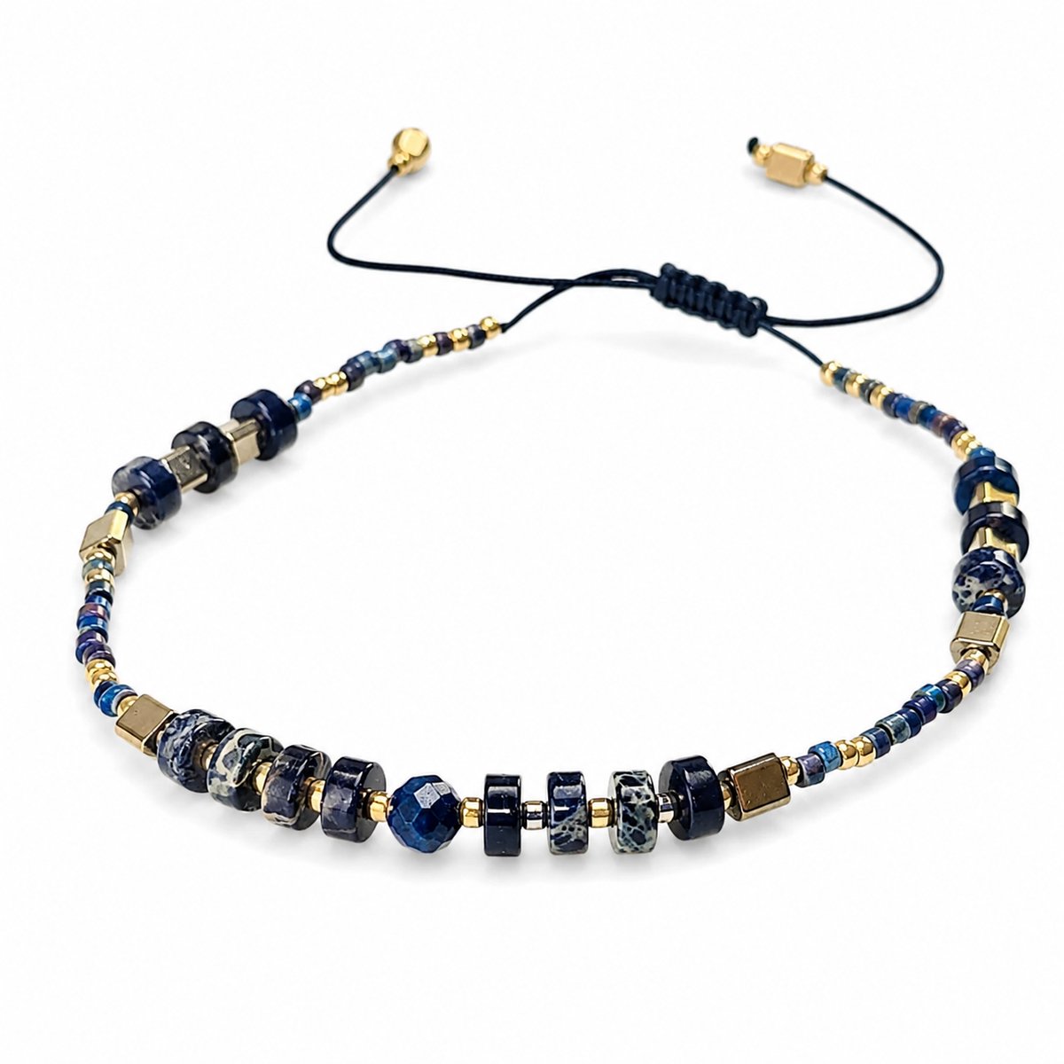 Engravia by Derya – Dames Armband – Natuursteen – Verstelbare Boho Armband – Cadeau voor Vrouw / Vriendin