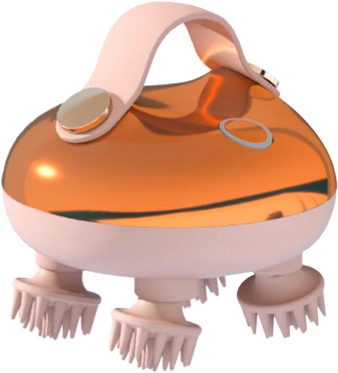 Hoofdhuid Massager - Hoofd Ontspanning - Stress Verminderen - Oplaadbaar Waterdicht - 13 x 11 x 10 cm - Wit
