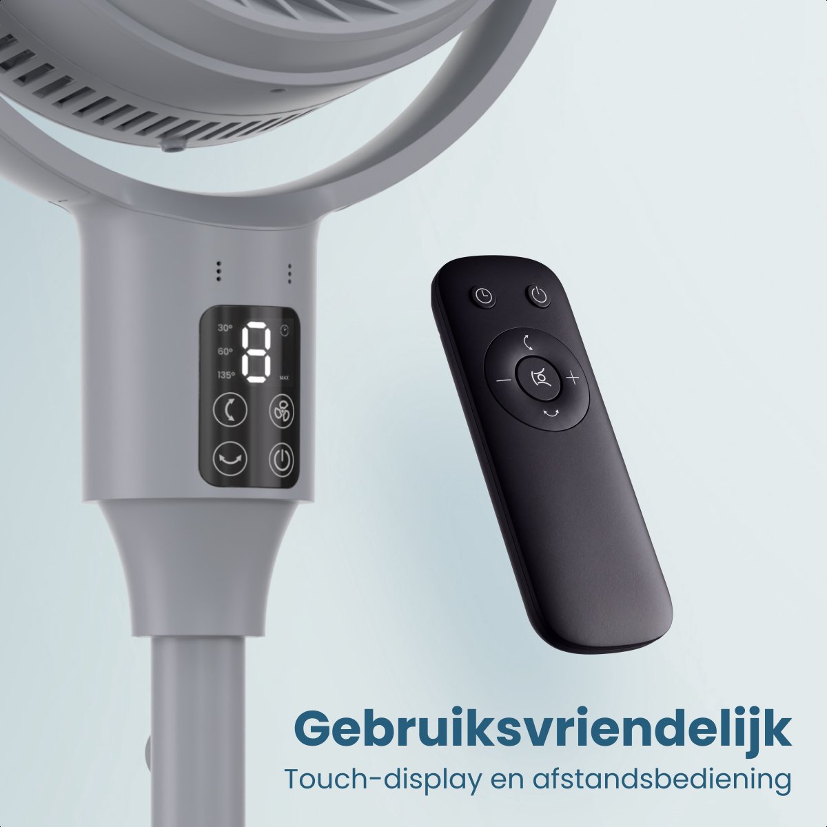 Auronic Statiefventilator - 2-in-1 tafel/vloer met timer thumbnail 8