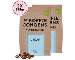 De Koffiejongens - Decaf - 100% biologische koffiebonen - 2x 375 gram