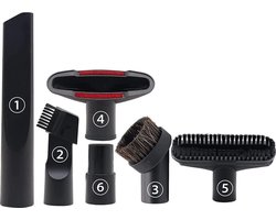 6-delige set stofzuigermondstukken, voorvoor diverse stofzuigers, universele stofzuigeraccessoires.