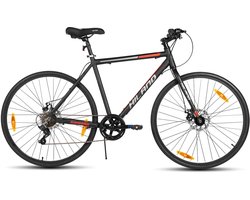 HILAND Clifford Racefiets - 700 x 32C - 7 Versnellingen - Lichtgewicht Aluminium Frame 53cm - Mechanische Schijfremmen - Heren & Dames - Commuter Bike