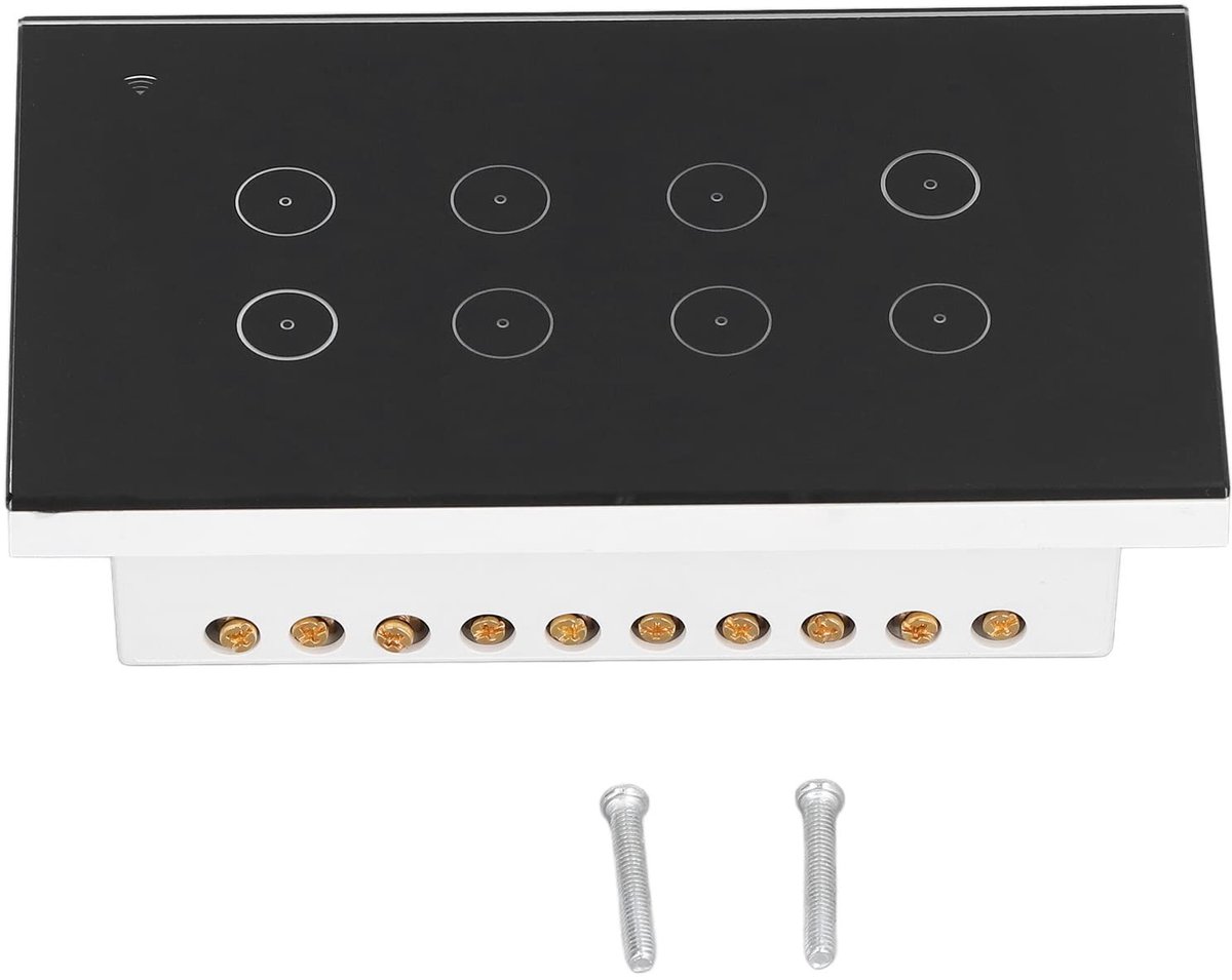Dailygoods - Wandschakelaar - Touch Control - Voor Thuisgebruik - 95-250V AC - Draadloze bediening - Energiezuinig - Geschikt voor diverse toepassinge