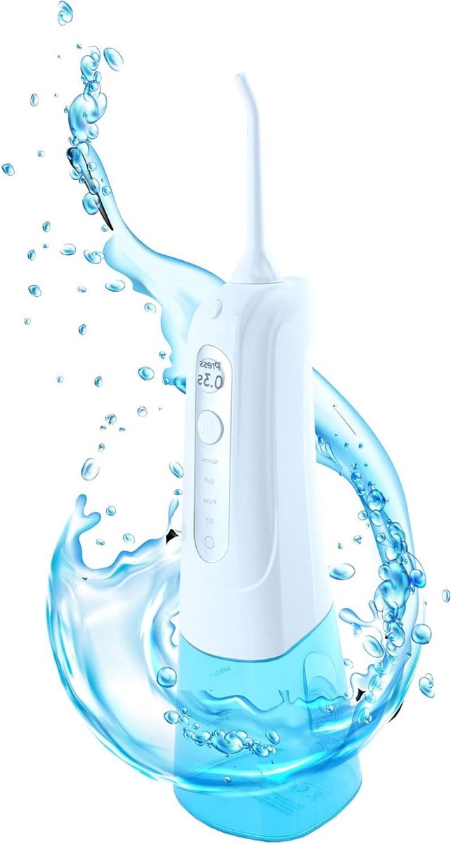 Monddouche - Water Flosser - Mondhygiëne Verbeteren - 4 Ingebouwde standen - 300ml Reservoir - Wit
