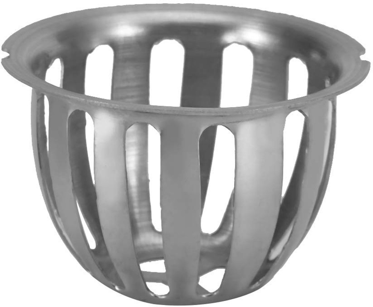 Jhubersproducts - Filter Zeef - Afvoerputje - 75 mm - Bladeren en Zaden - Tuin en Balkon - 2 Stuks