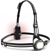 Lampe de poitrine Vesfy pour la course – Lampe de course 500 lumens – Rechargeable par USB – Avec feu arrière – Réglable – Étanche
