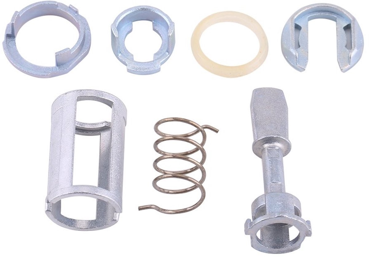 Jhubersproducts - Deurslot reparatieset - Cilinder kit - Geschikt voor Golf IV - Metaal - 7 stuks - Voor MK4 en Bora