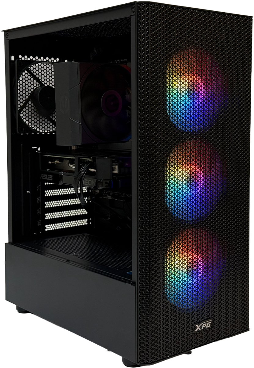 Azoth – Powered by ASUS / GAMING-9060XT / AMD Ryzen 5 7600 TRAY / ASUS DUAL Radeon RX 9060 XT 16GB / 16GB RAM / 1TB M.2 SSD Gaming PC