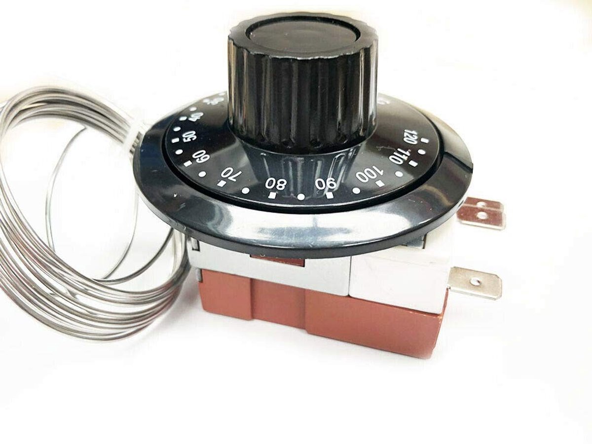 Riloer 12V Universele Capillaire Thermostaat met Temperatuursonde voor Koelradiator