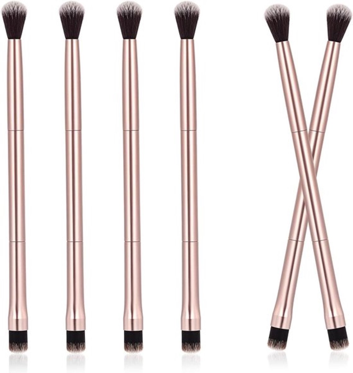 Concealerkwast en eyeliner oogschaduwkwast - roségoud, voor oogschaduw mengen