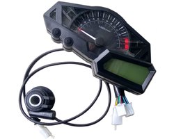 Vlemico - Moto Bike Speedometer - Digitale snelheidsmeter - Zwart - Geschikt voor Kawasaki Ninja 300/EX300/300SE 2013-2015