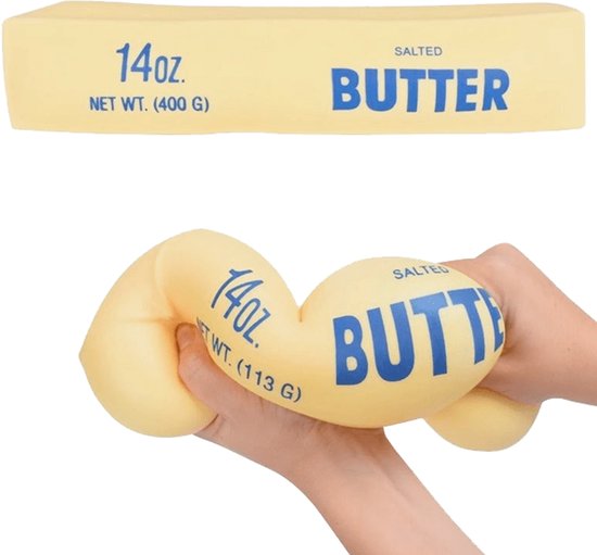 Premium Kwaliteit Boter Squishy / Butter Stressbal | Anti Stress Speelgoed | Tik-Tok Fidget | Slowrising - Boter