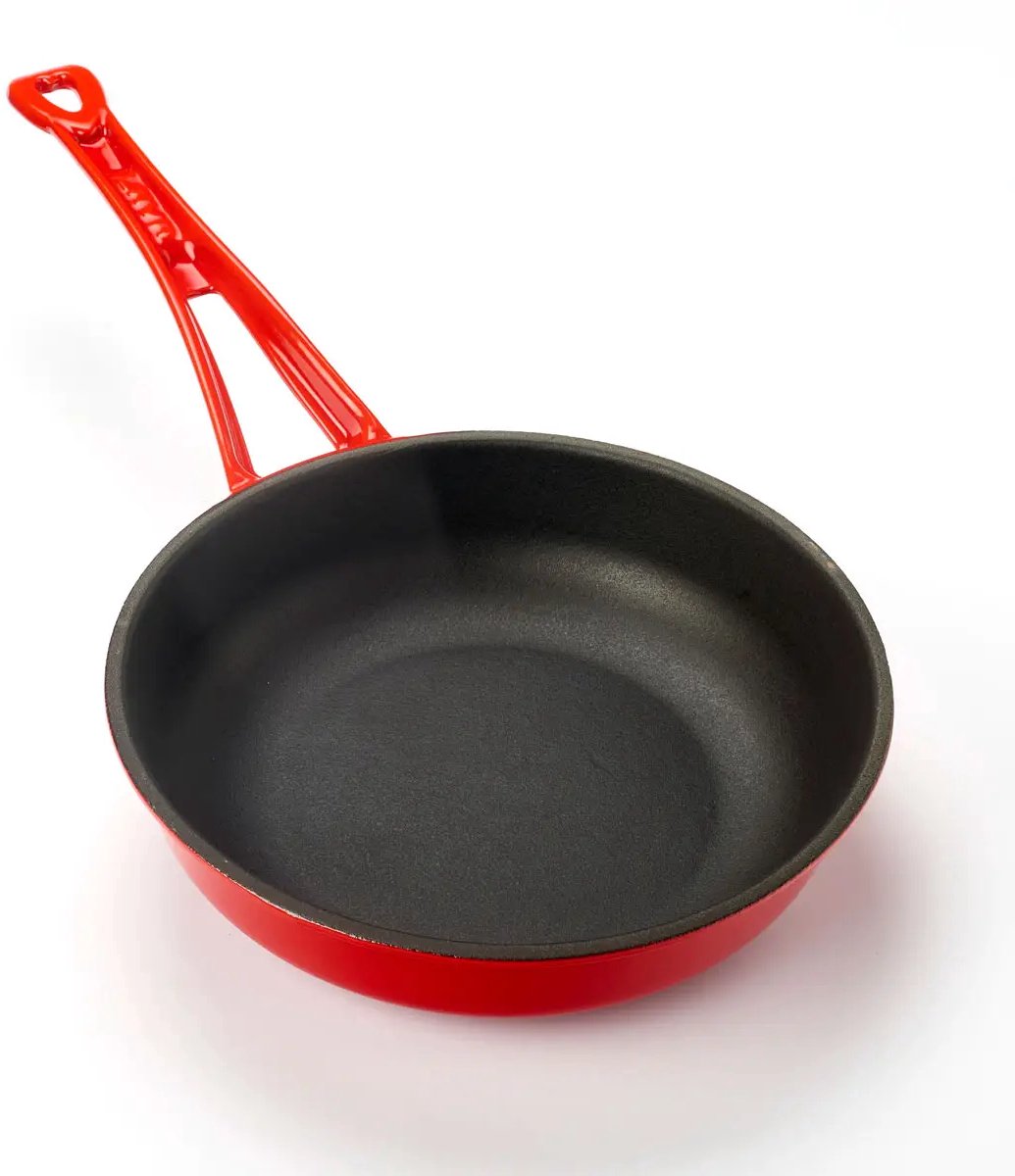 Lava Koekenpan - 24 cm - 1.5 liter - Gietijzer - Rood