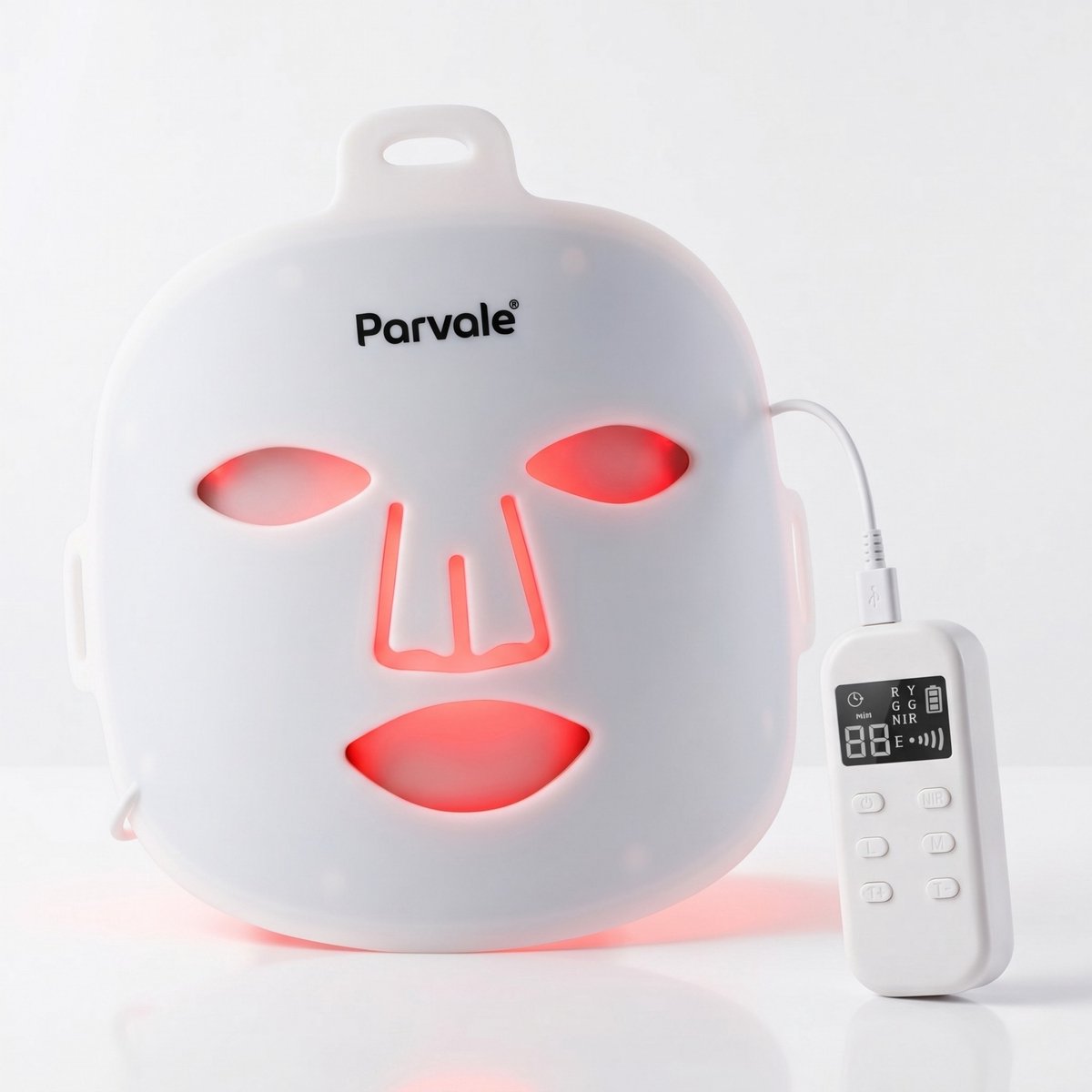 PARVALE® Led Masker Lichttherapie - Led Masker - Led Gezichtsmasker - Collageen Masker - Red Light Mask - Red Light Therapy - Rood Licht Masker - Red Light Therapy Face Mask