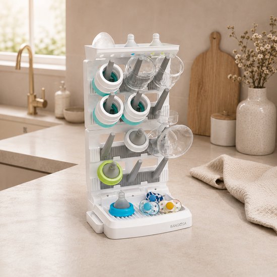 Bangosa - Flessenrek voor Baby - Flessen Droogrek - Flessenrek Baby - Droogrek Flessen - Flessendrager van Bangosa — afbeelding 2