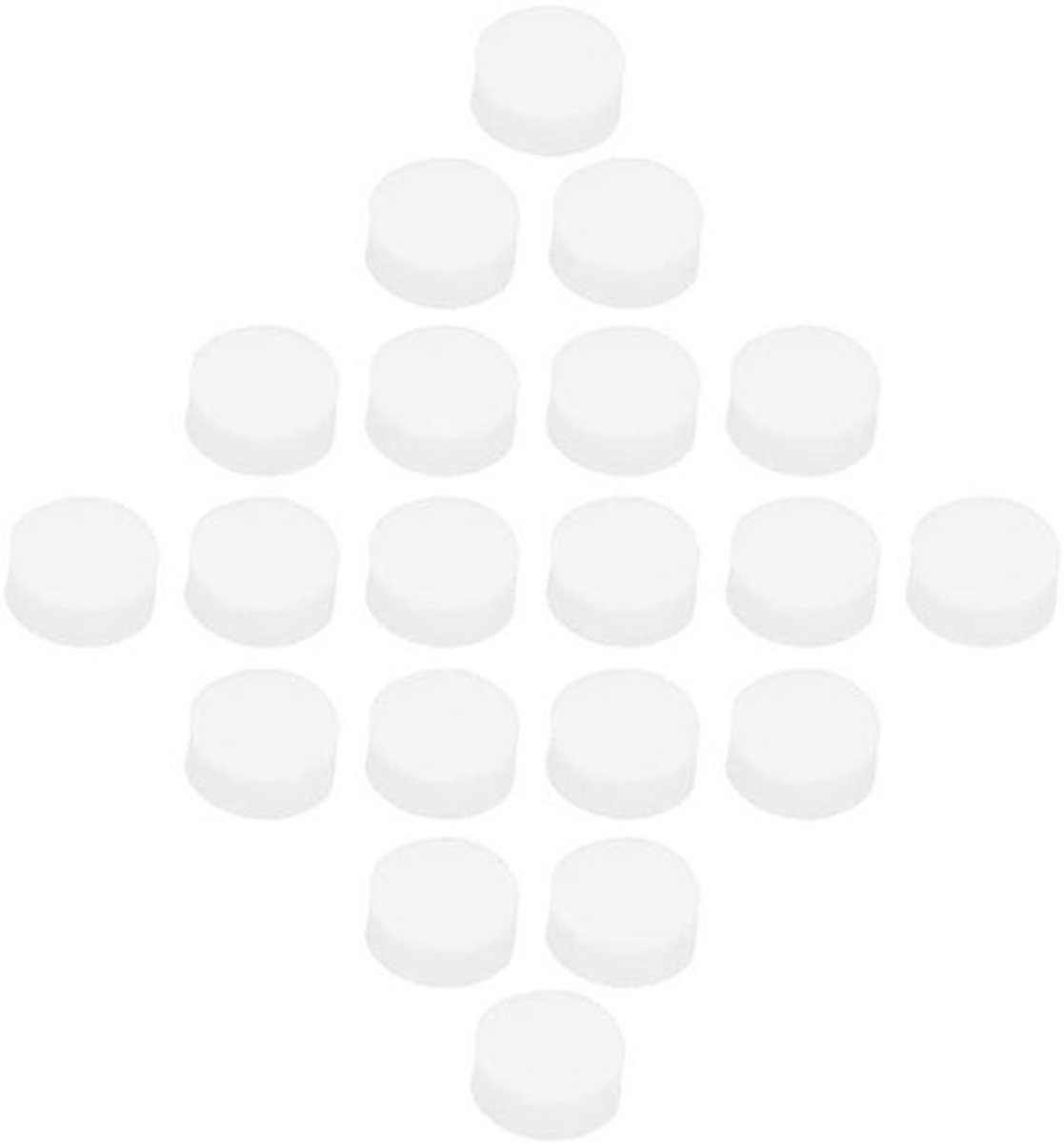 Parelmoer stippen 6mm voor gitaar toets inlay (Pack van 20) - wit