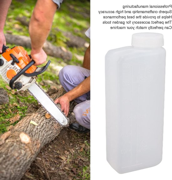 2-Takt Olie Mengfles 600ML voor Brandstofmix, Ideaal voor Kettingzaag en Tuingereedschap — afbeelding 5