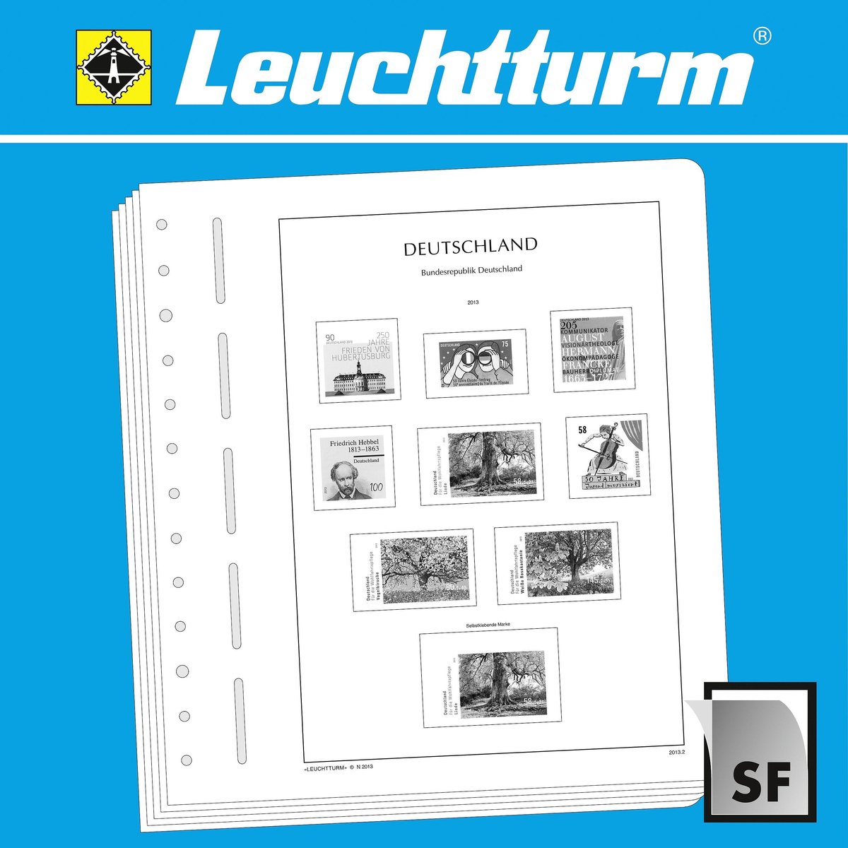 LEUCHTTURM - Albumsupplement - Geïllustreerde albumpagina's van Leuchtturm met postzegelhouders, USSR 1923-1944