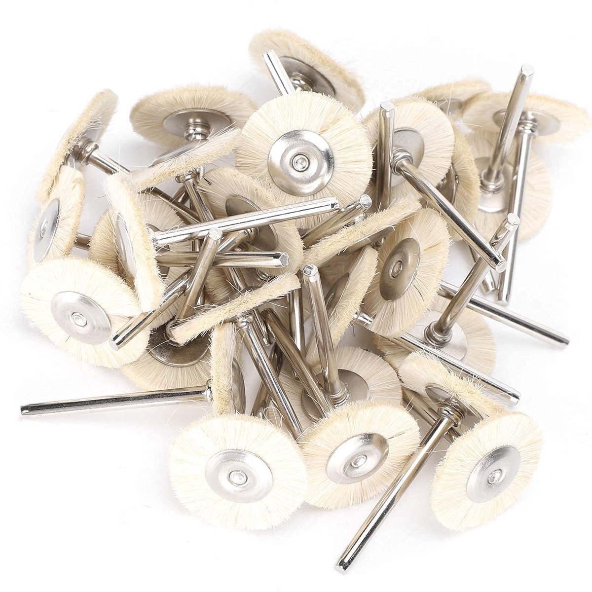 Dailygoods - Draadborstel Set - Polijstkit - 30 Stuks - Geschikt voor Metalen Ondergronden - Voor Roestverwijdering - Voor Rotatietools