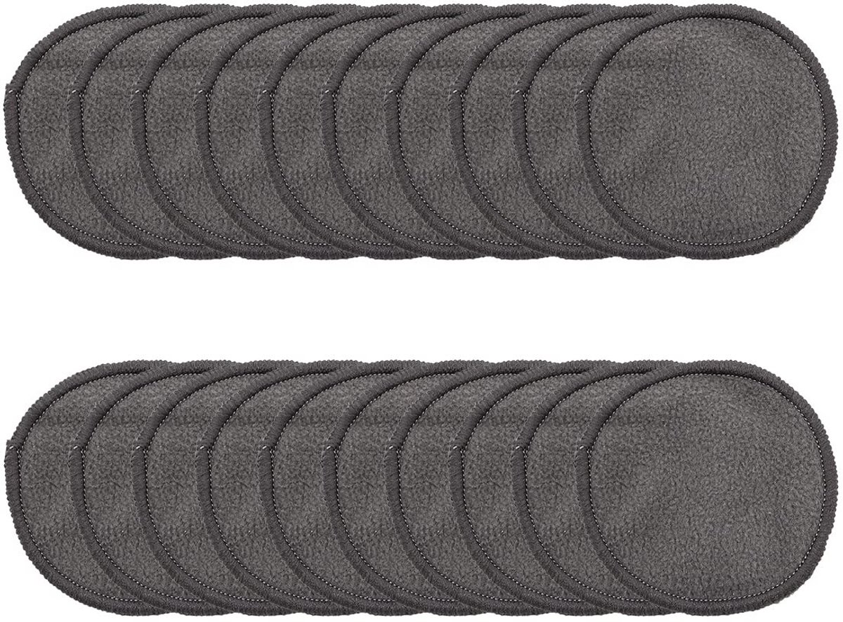 Dailygoods - Herbruikbare Make-up Remover Pads - Wasbare Bamboe Wattenschijfjes - Grijs - Duurzaam en Milieuvriendelijk - Geschikt voor Alle Huidtypes