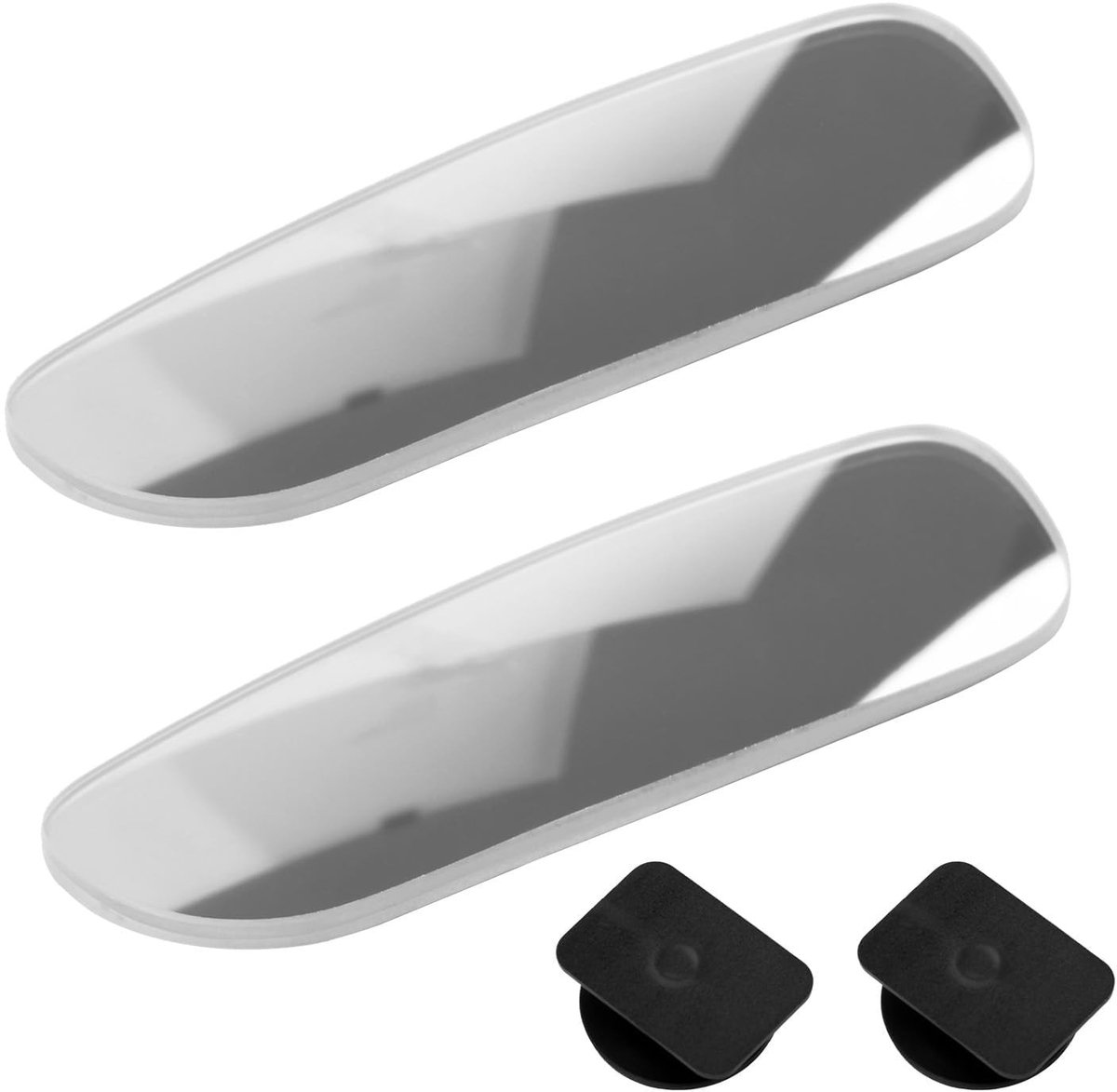 Dailygoods - Dodehoekspiegel - Blindspiegel - Verhoogt rijveiligheid - 360° draaibaar - Groothoek - Verbeter zichtbaarheid - 2 stuks - Universeel inst