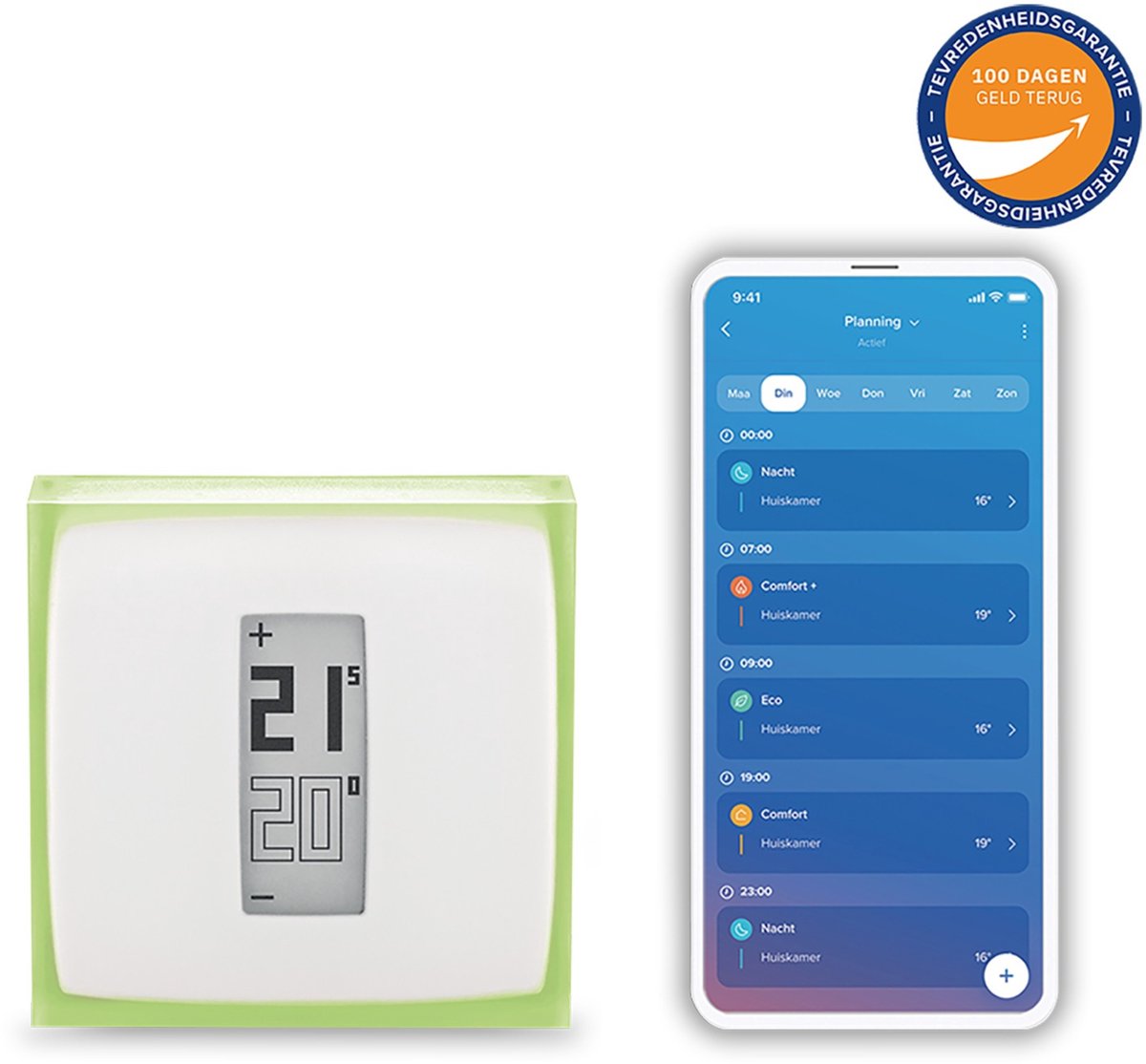 Netatmo Slimme Thermostaat Modulerend - Smart Thermostaat voor CV - Werkt met Google Home, Alexa & Apple Homekit - Draadloos - Wit – foto 7
