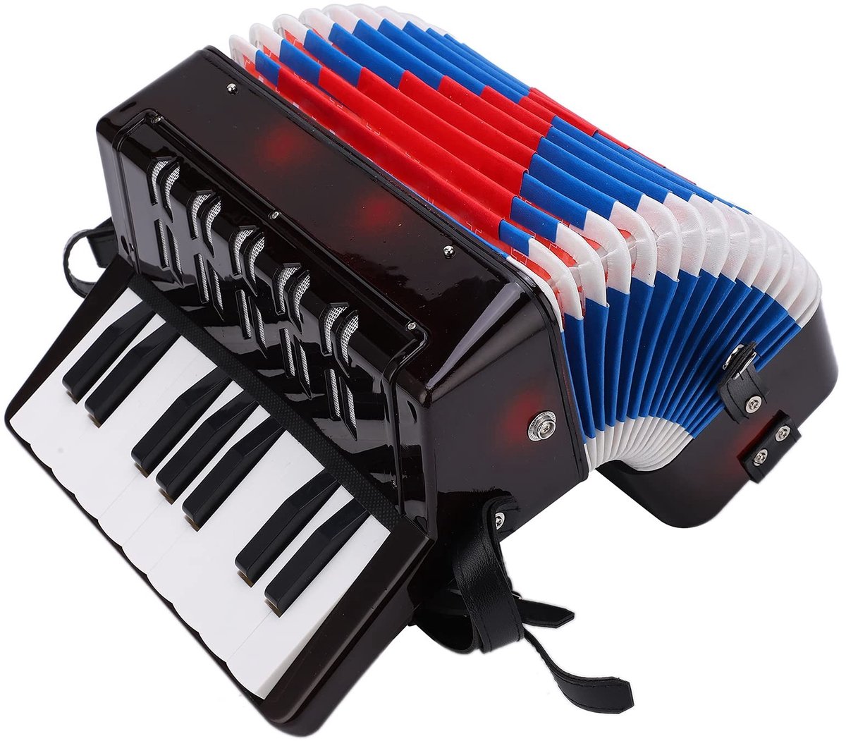 Vlemico - Piano Accordeon - Muziekinstrument voor Beginners - Compact formaat - 17 Toetsen - Ideaal voor Studenten - Hoogwaardige Geluidskwaliteit